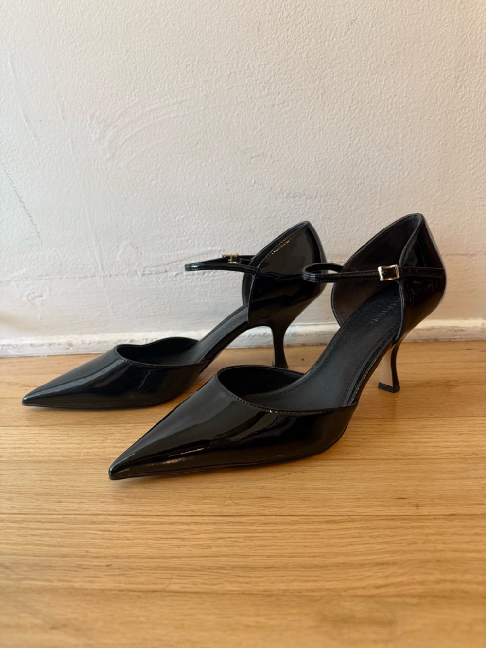 Black Patent Pointed-Toe Mary Jane Heels Nordstrom